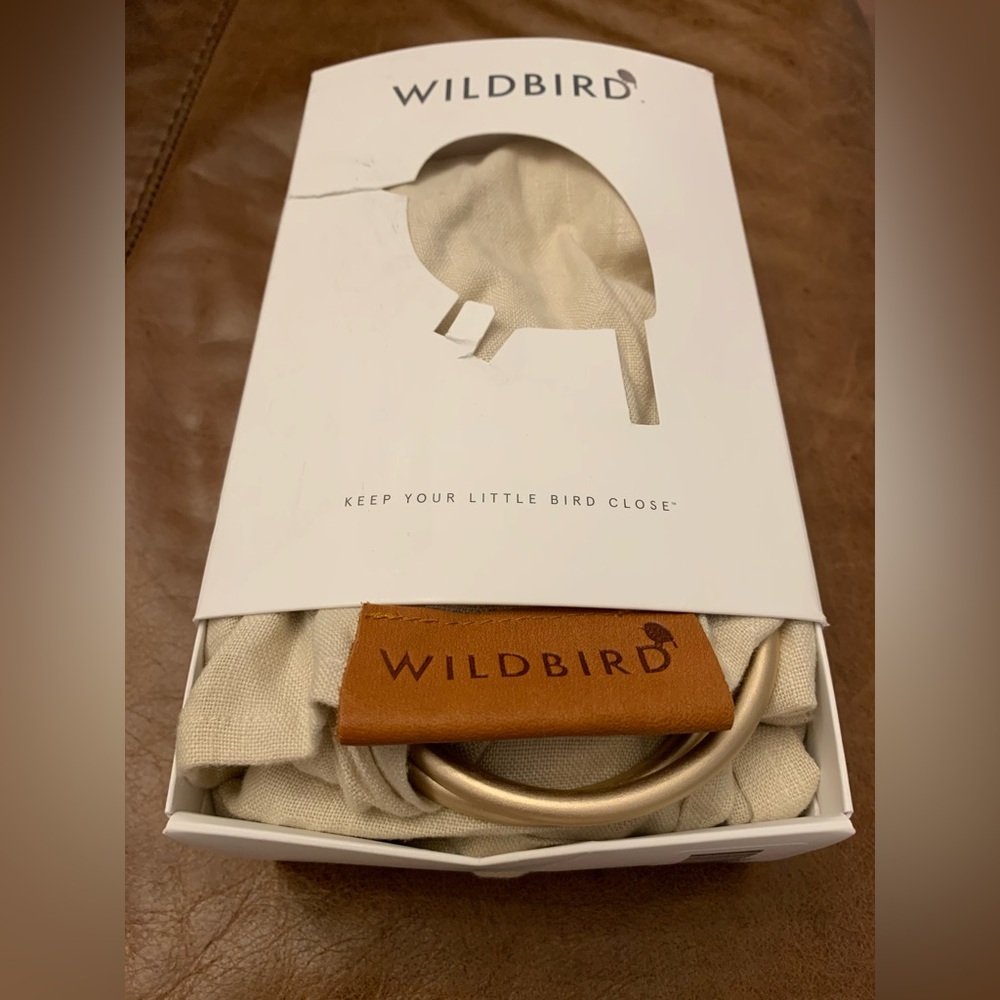 Wildbird 74” Beautiful Ring sling Taupe w/Gold Rings